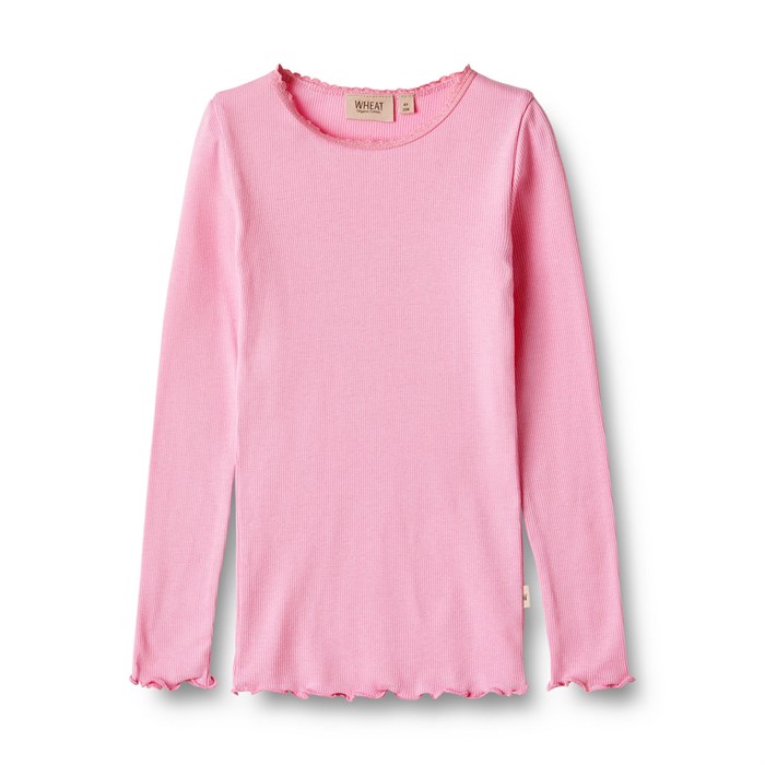 Wheat Rib T-Shirt Reese LS - Pink