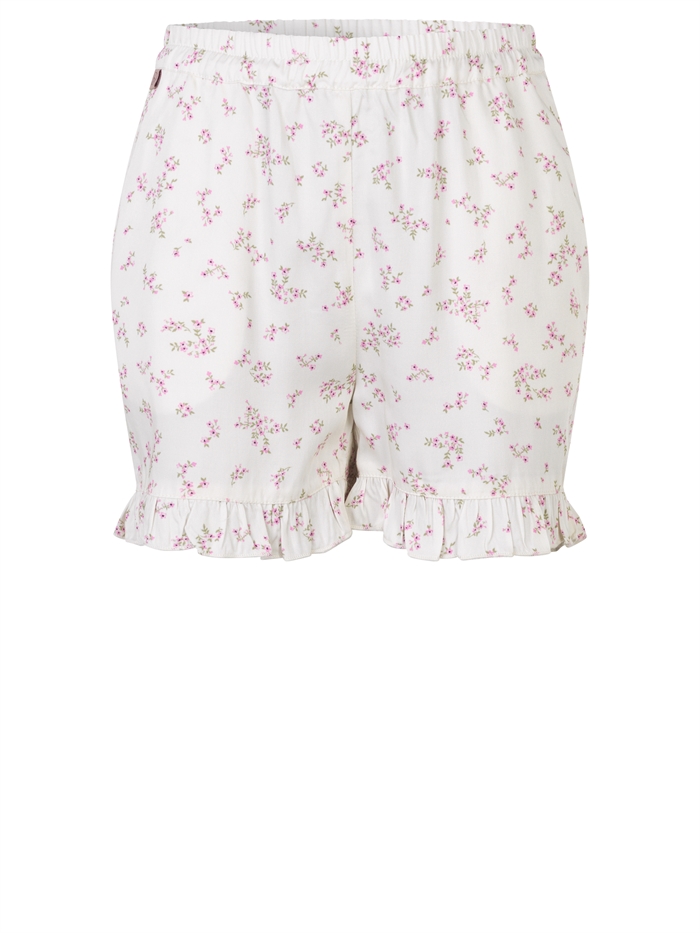 Rosemunde shorts - Ivory summer flower print