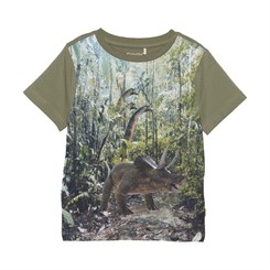 Minymo T-shirt SS - Deep Lichen Green