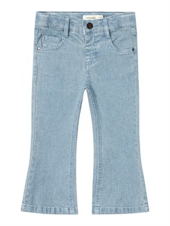 Lil' Atelier Salli HW slim boot jeans - Medium blue denim