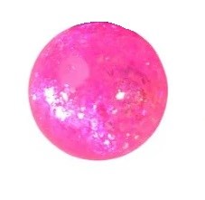 Hoppebold med lys og glimmer - Pink