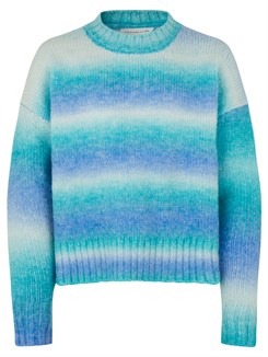 Rosemunde pullover - Aqua gradient