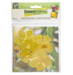 Diamond paint kort 2-pak - blomster