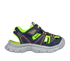 Skechers Boys Relix | Lightweight River Sandal - Navy Lime (blinke sandal)