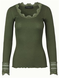 Rosemunde 5316 silk blouse - Loden Green